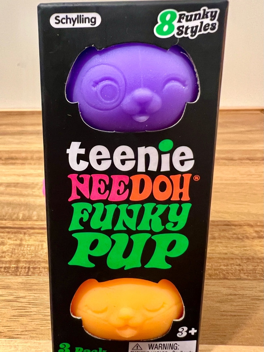 🌟teenie NeeDoh Funky Pup - (3) Pack Purple, Pink & Orange 💜🩷🧡
